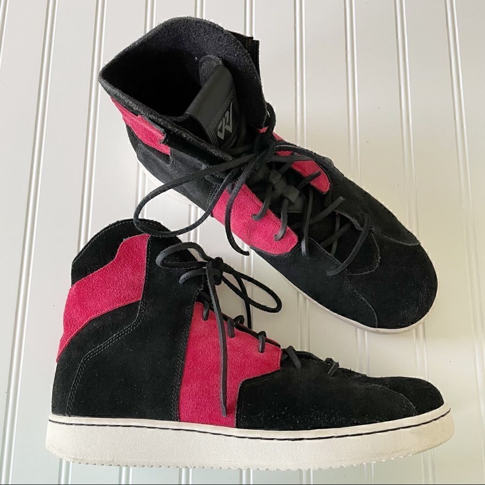 Nike Jordan Russel Westbrook 0.2 Red/Black Suede Hi Top Sneakers - Size 11.5